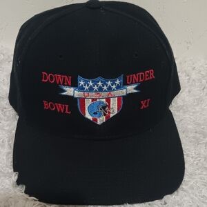 Down Under Bowl USA XI Snapback Cap Hat Football Headmaster